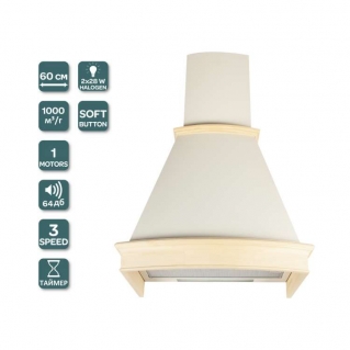 Вытяжка VENTOLUX SORENTO 60 CREMA купить в Запорожье Вытяжка VENTOLUX SORENTO 60 CREMA в Запоріжжі